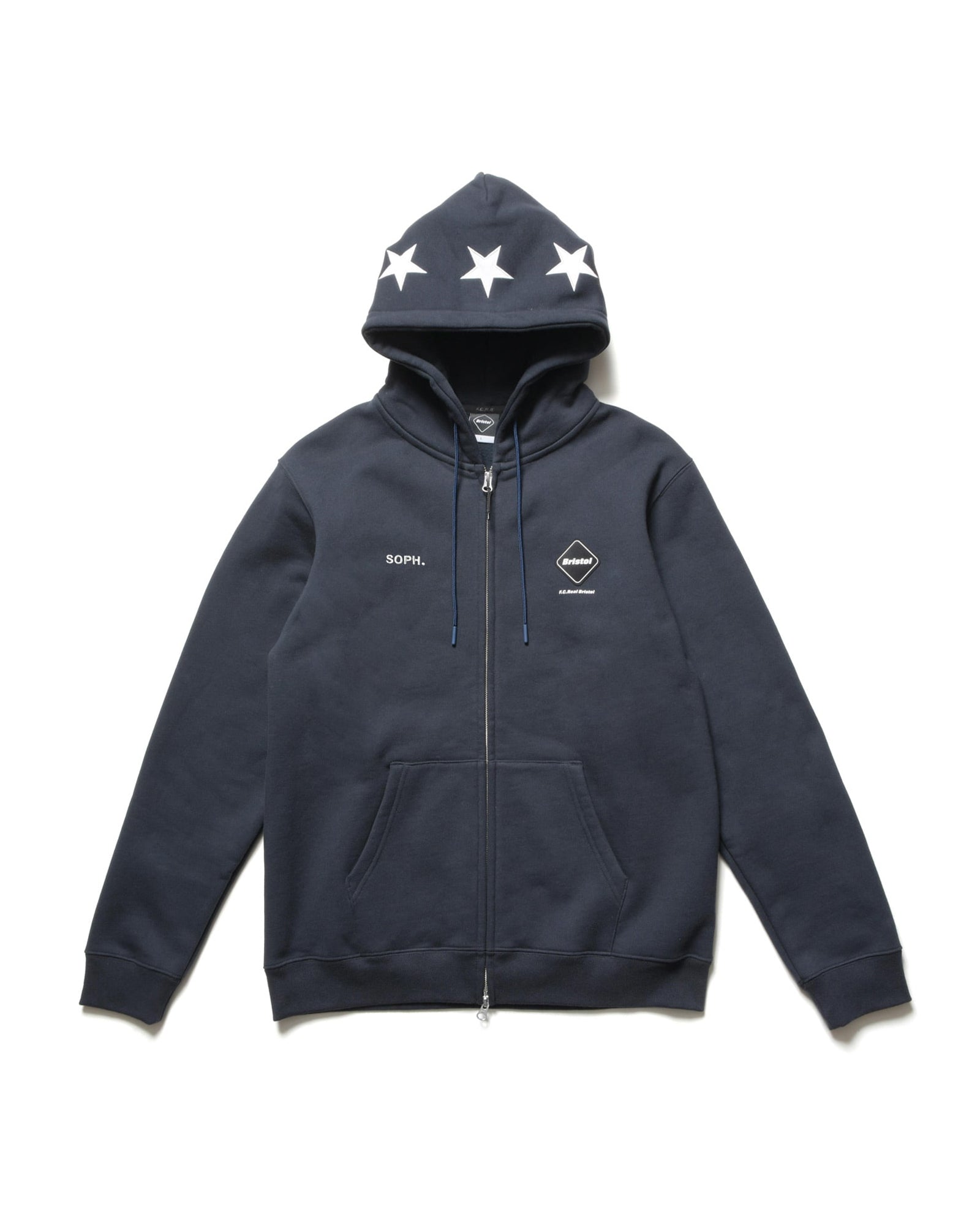 STAR LOGO  ZIP UP SWEAT HOODIE