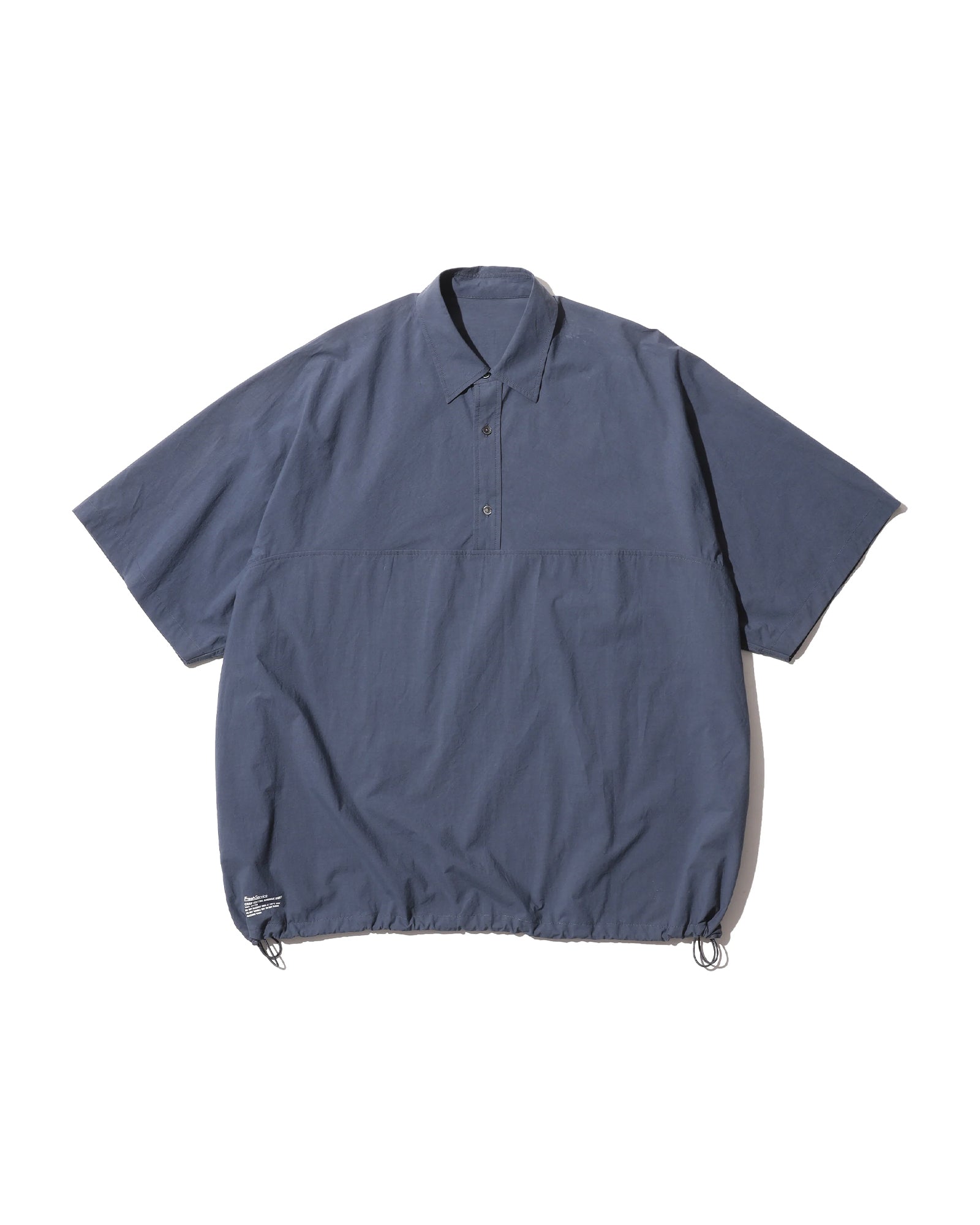 CRISP COTTON ANORAK S/S SHIRT