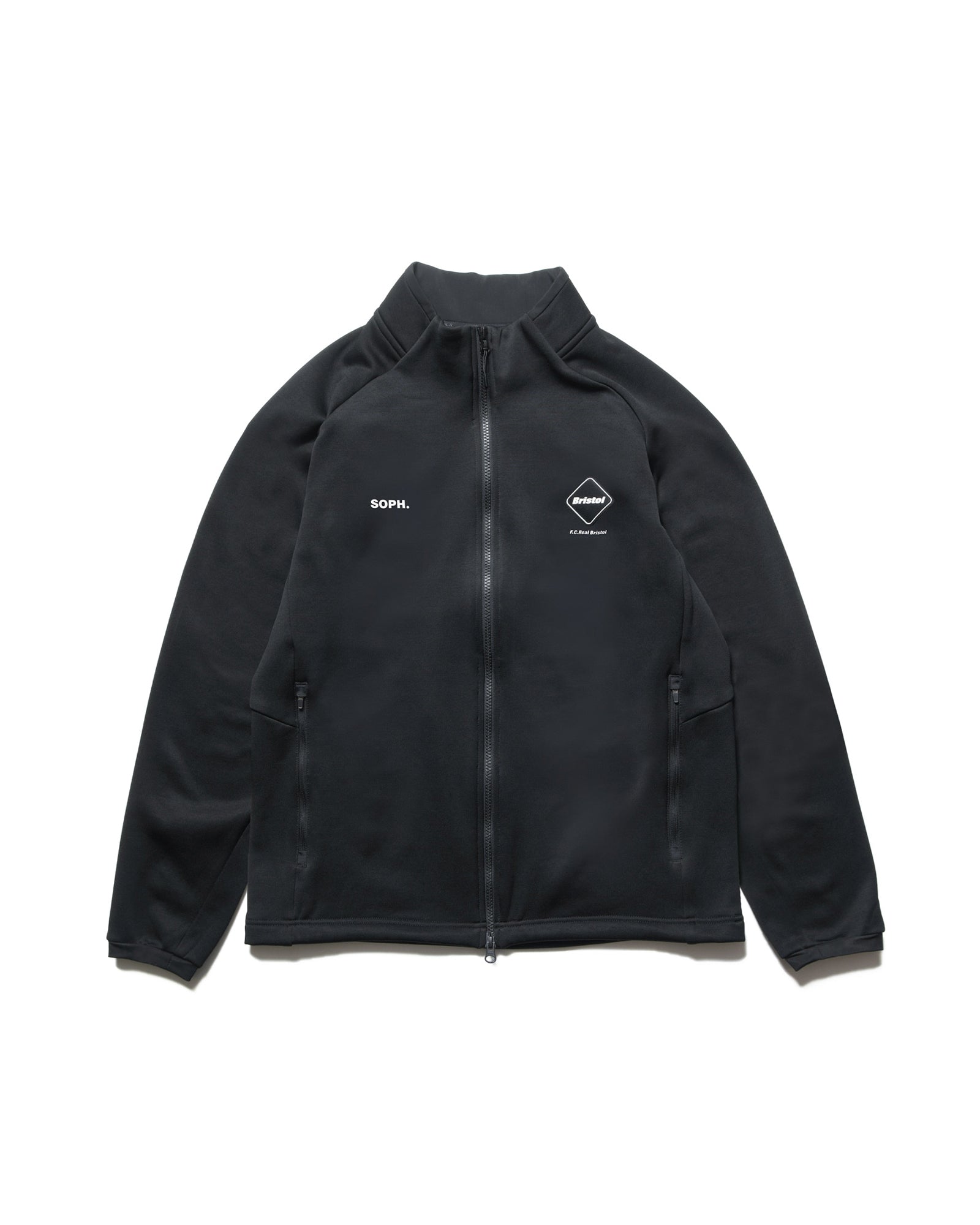 STRETCH FLEECE STAND COLLAR BLOUSON
