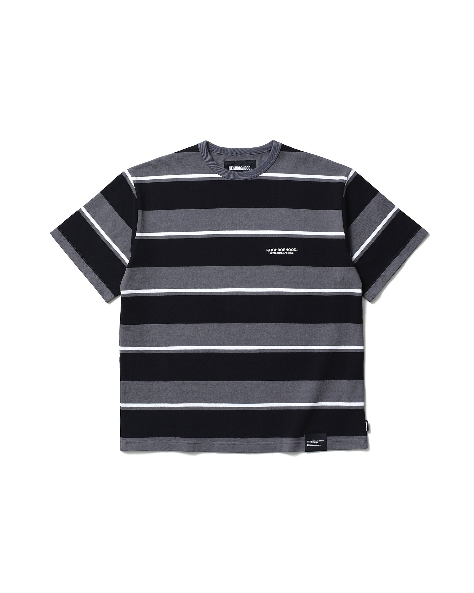 BORDER CREW NECK SS