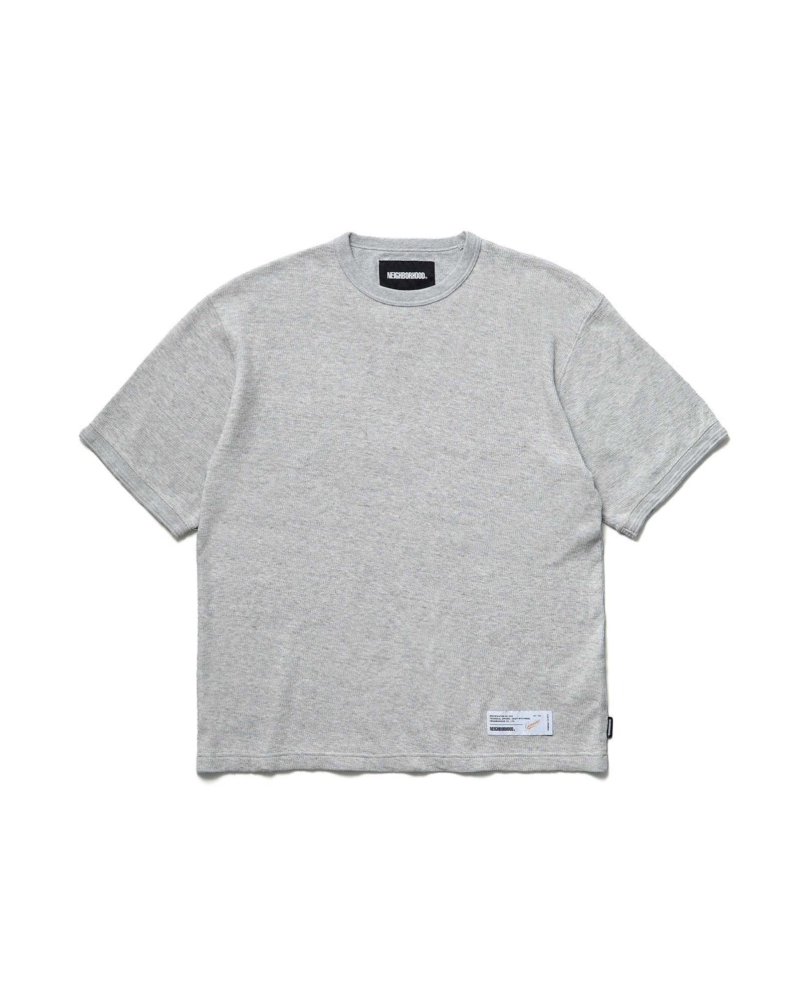 HONEYCOMB FABRIC CREWNECK SS