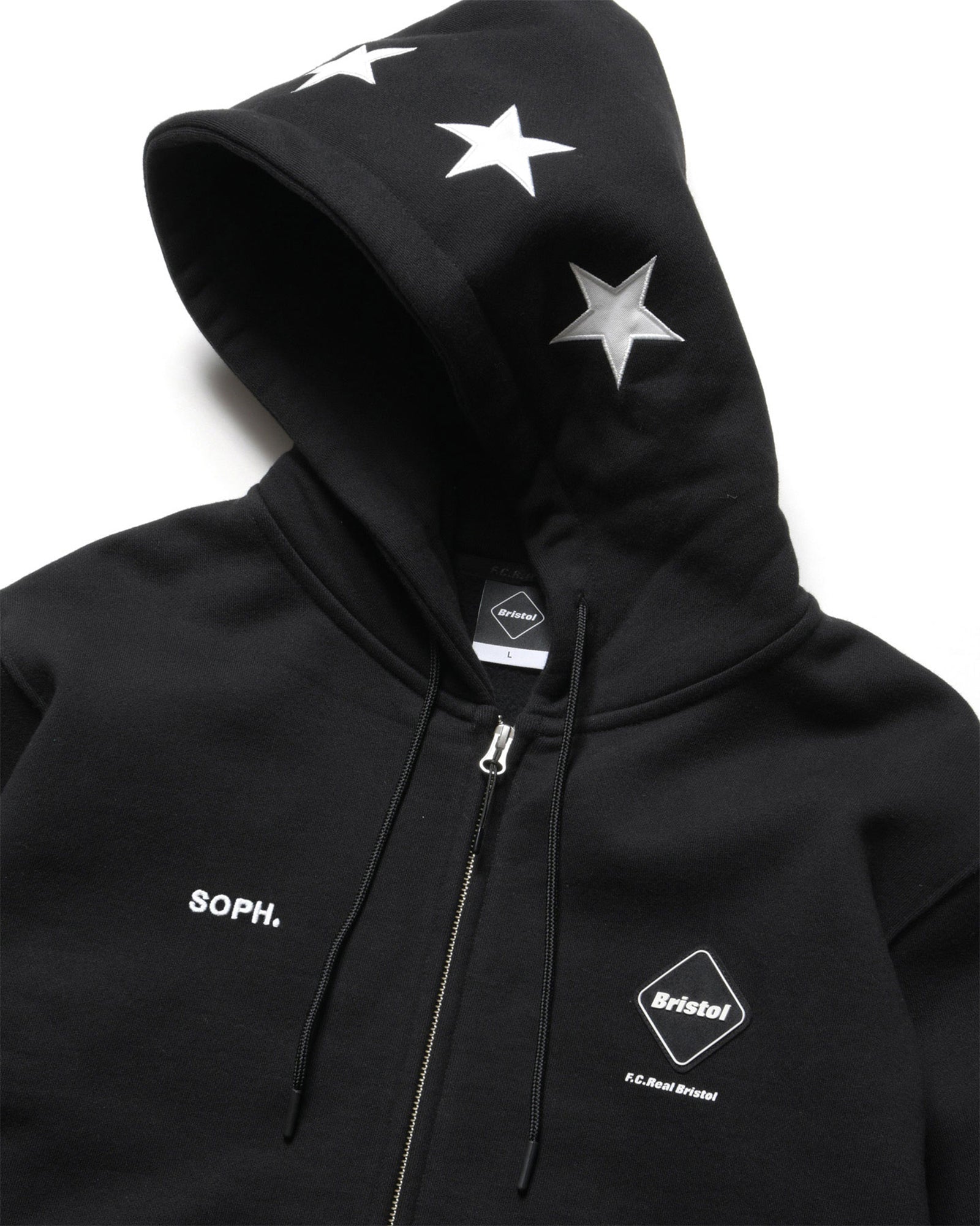 STAR LOGO  ZIP UP SWEAT HOODIE