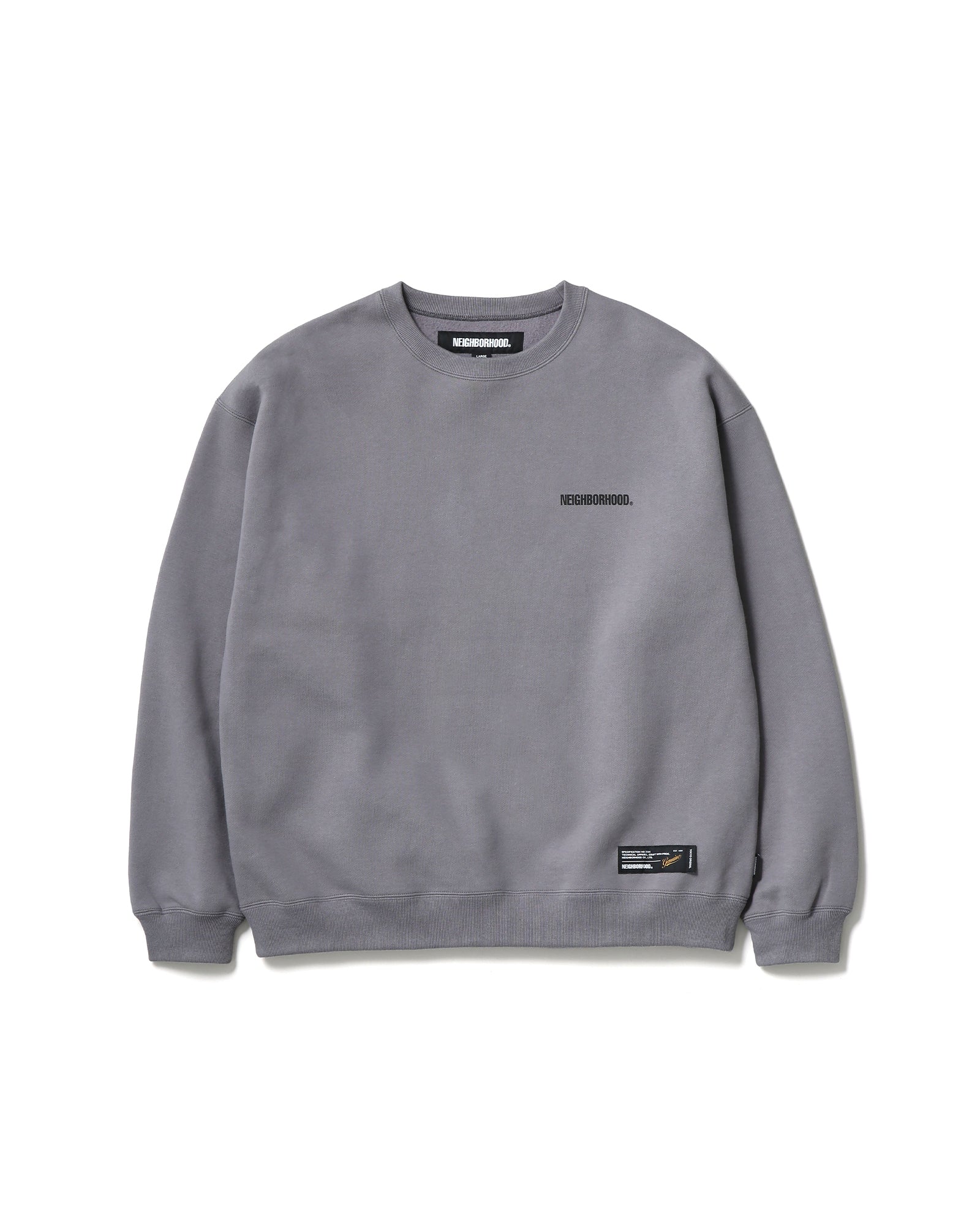PLAIN SWEAT CREWNECK LS