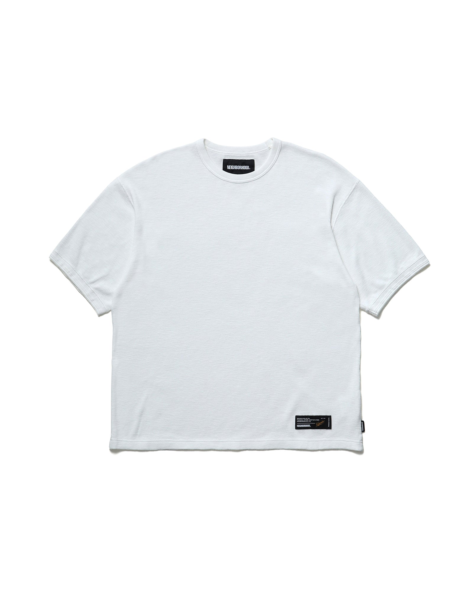 HONEYCOMB FABRIC CREWNECK SS