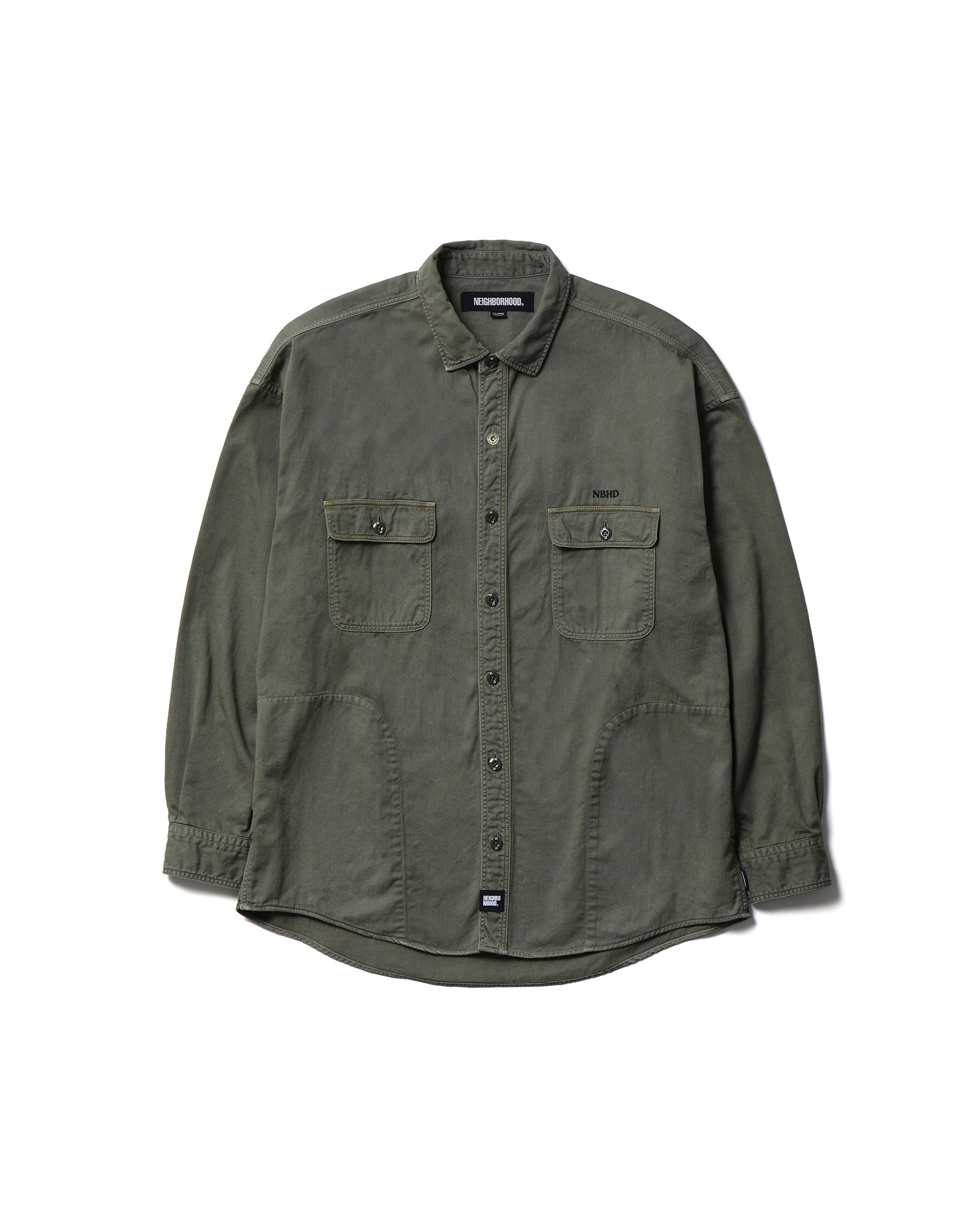 GARMENT DYED SHIRT LS