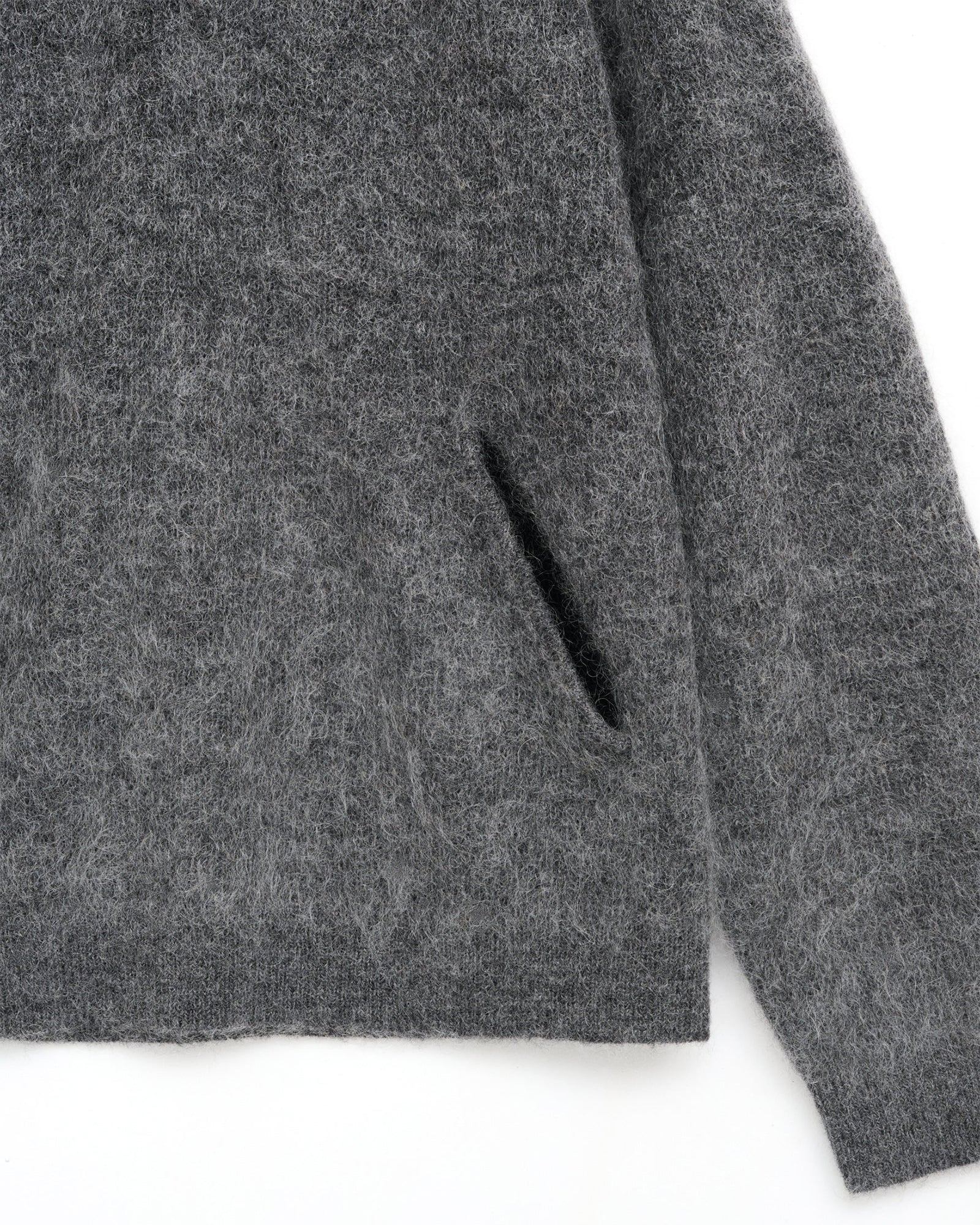 ESSENCE MOHAIR MIXED KNIT TOP