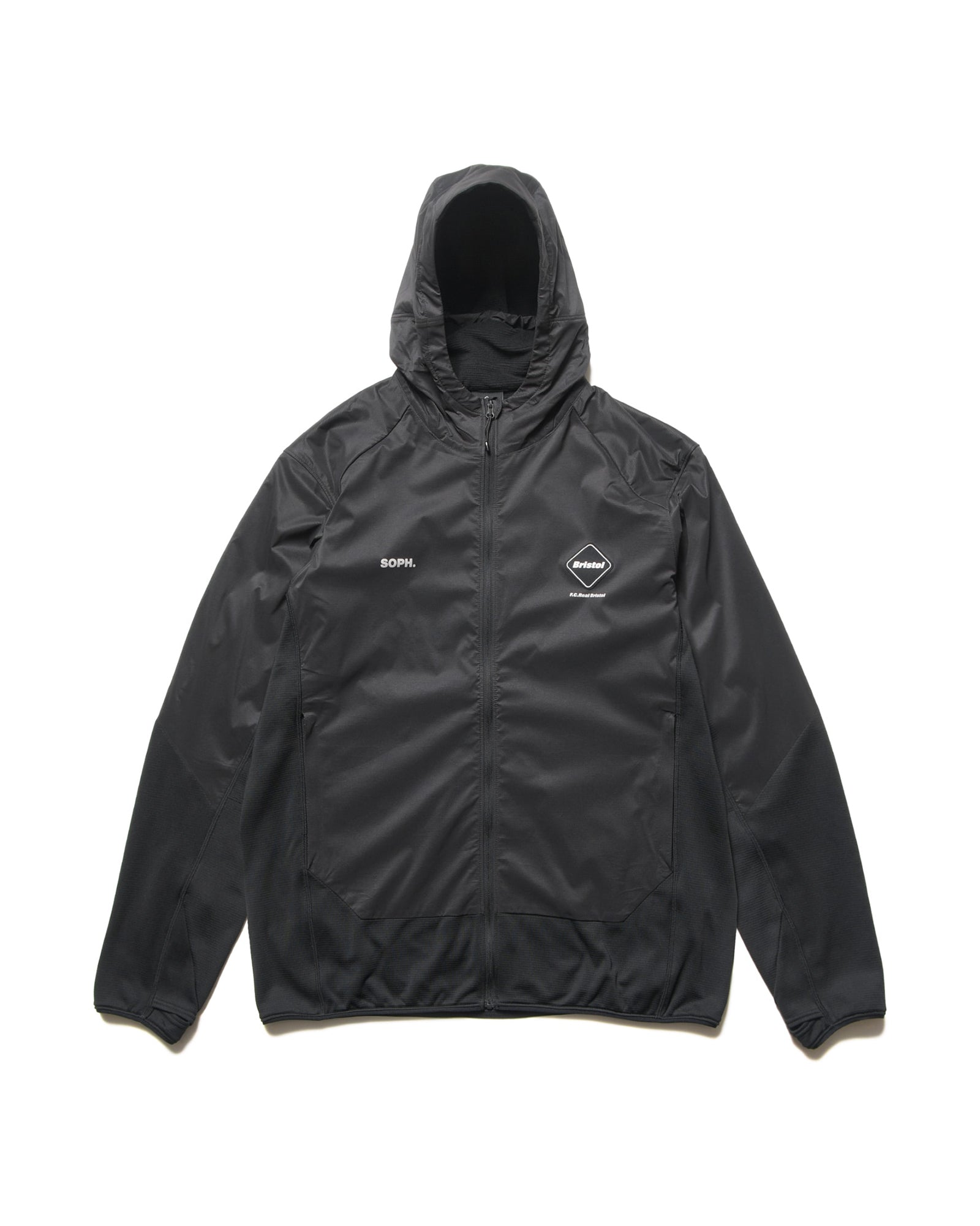GRID FLEECE HYBRID HOODIE