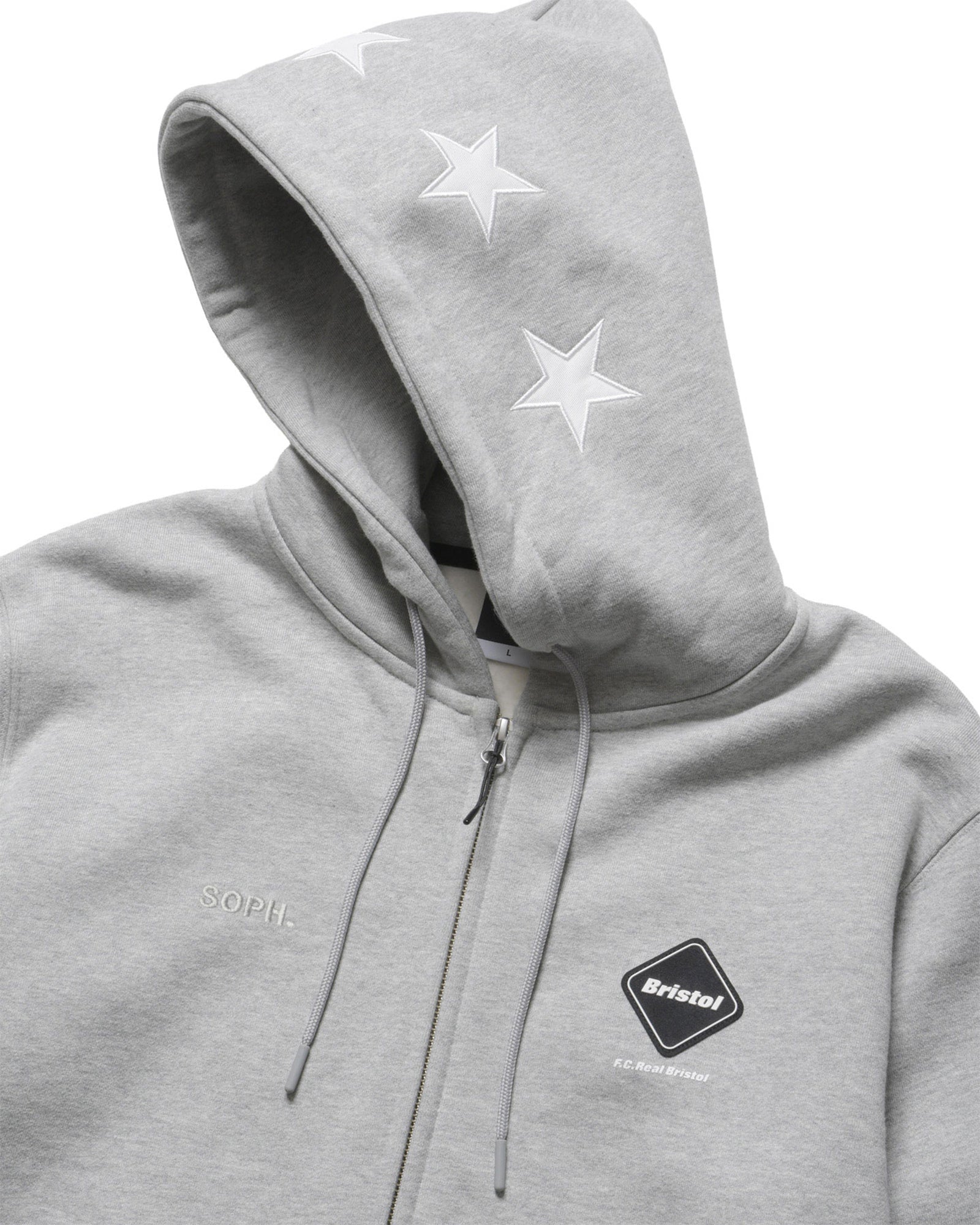 STAR LOGO  ZIP UP SWEAT HOODIE