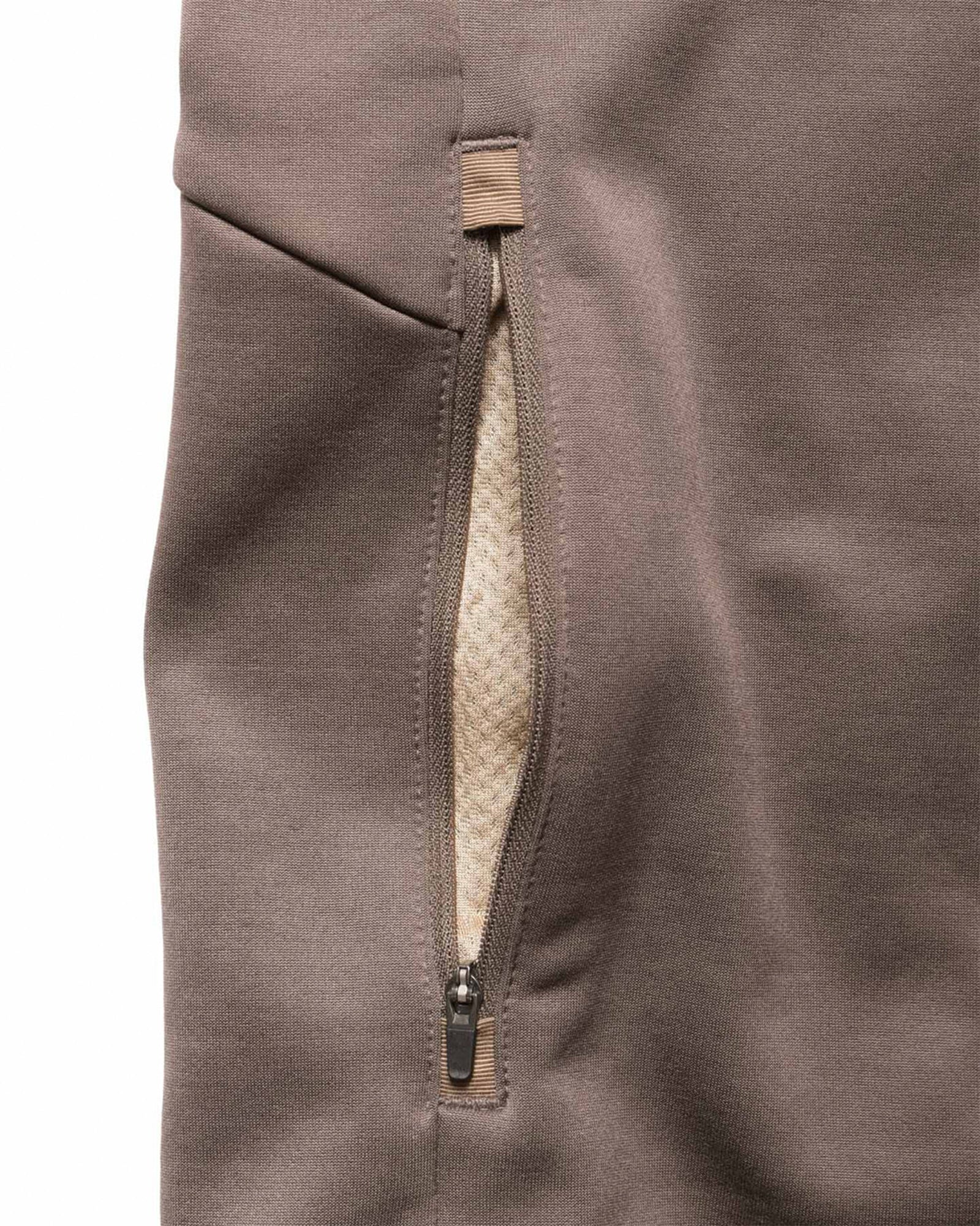 STRETCH FLEECE STAND COLLAR BLOUSON
