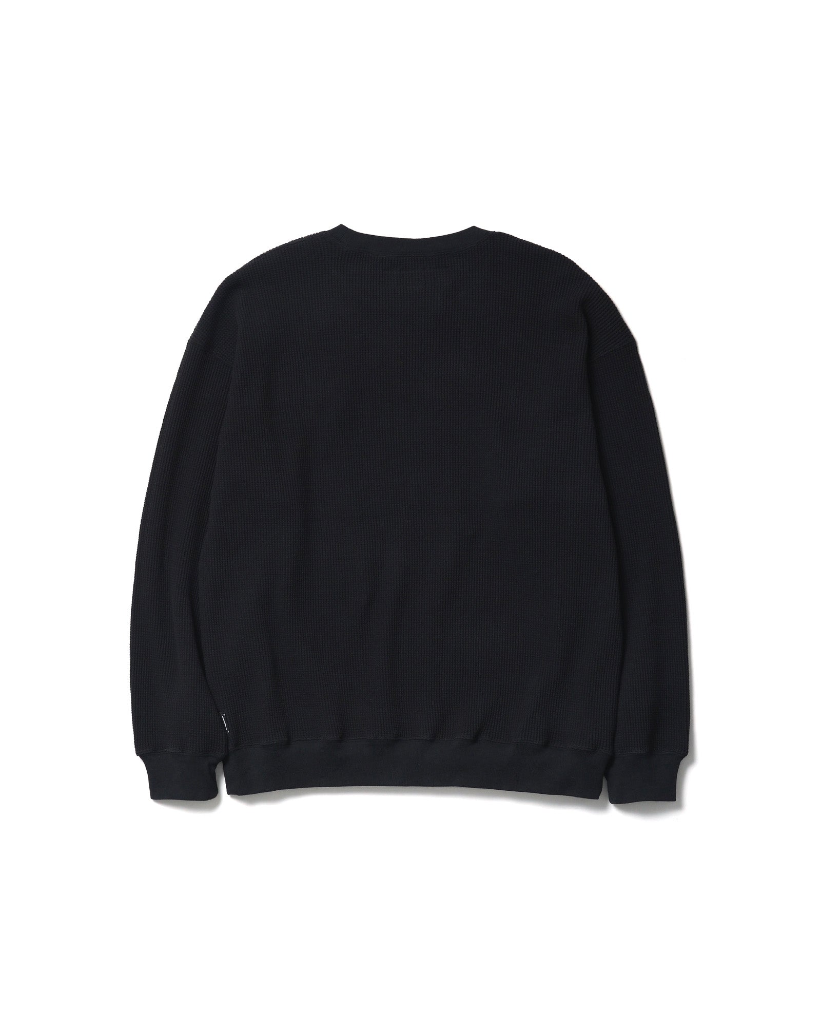 WAFFLE FABRIC CREWNECK LS-1
